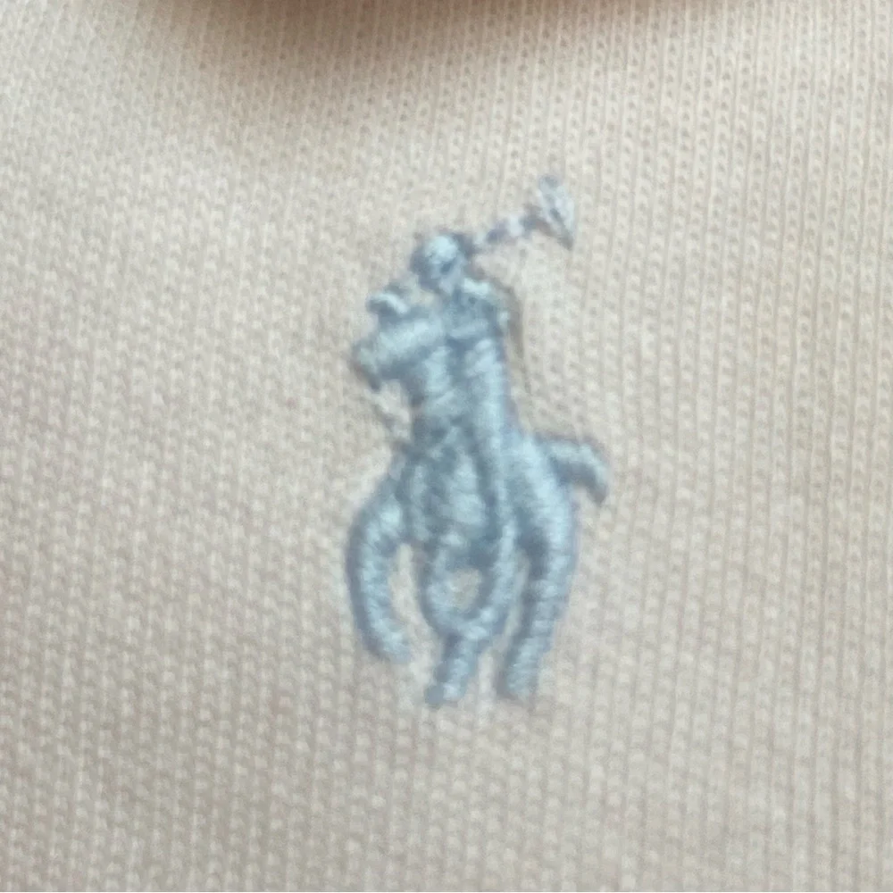Polo Ralph Lauren Dress 9 Months Pink Polo Ponies Ruffle Hem EUC Pastel Baby